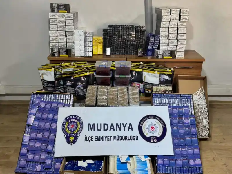 Mudanya'da Kaçak Tütün Operasyonu