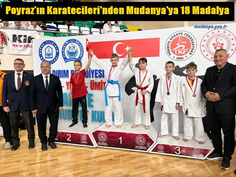 Poyraz’ın Karatecileri'nden Mudanya'ya 18 Madalya