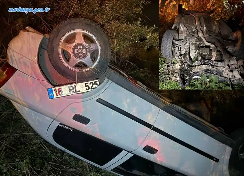 Bursa - Mudanya istikametindeki Aydınpınar mevkiinde trafik kazası meydana geldi.