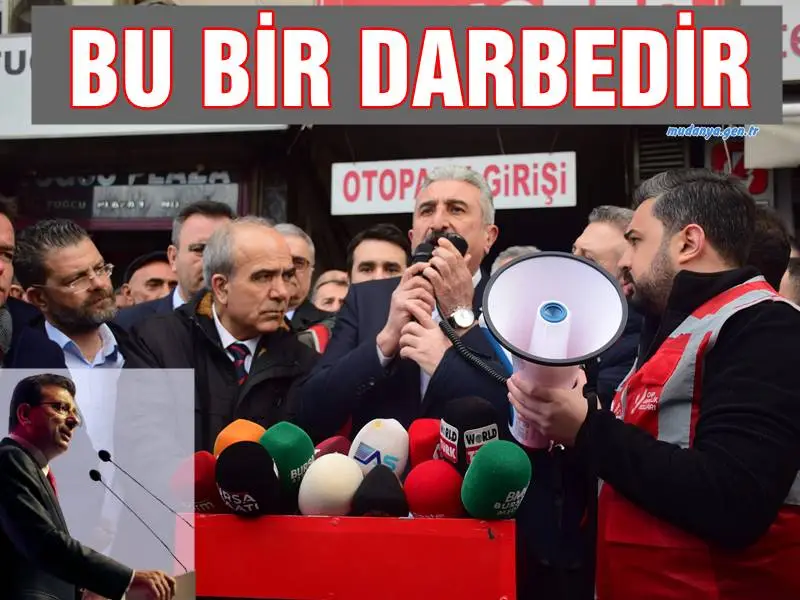 CHP Bursa İl Başkanlığı'ndan Ekrem İmamoğlu'nun Gözaltına Alınmasına Tepki: "Bu Bir Darbedir!"