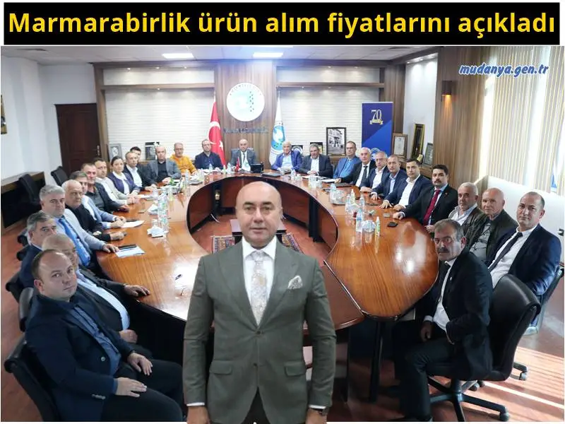 Marmarabirlik ürün alım fiyatlarını açıkladı