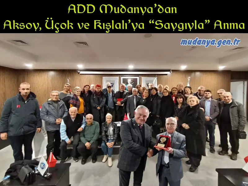 ADD Mudanya’dan Aksoy, Üçok ve Kışlalı’ya “Saygıyla” Anma