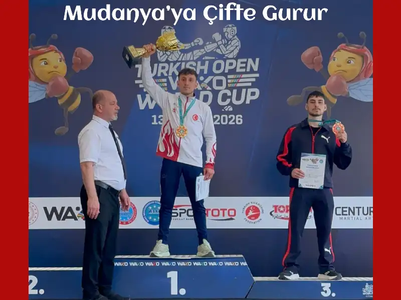 Mudanya’ya Çifte Gurur: Kickboksta Dünya Şampiyonluğu Geldi!