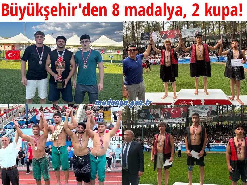 Bursa Büyükşehir Belediyesporlu güreşçilerden 8 madalya, 2 kupa!