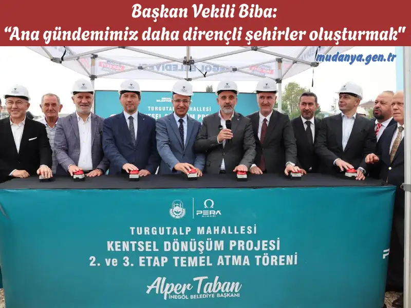 Başkan Vekili Biba: “Ana gündemimiz daha dirençli şehirler oluşturmak"