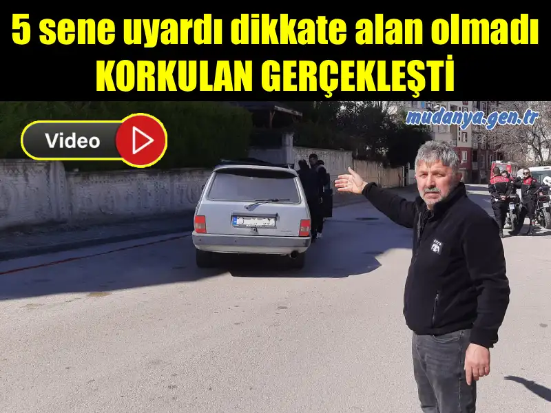 Yıllardır Muhtar ŞAŞ'ın Uyardığı Felaket Mahalleyi Şimdilik Teğet Geçti