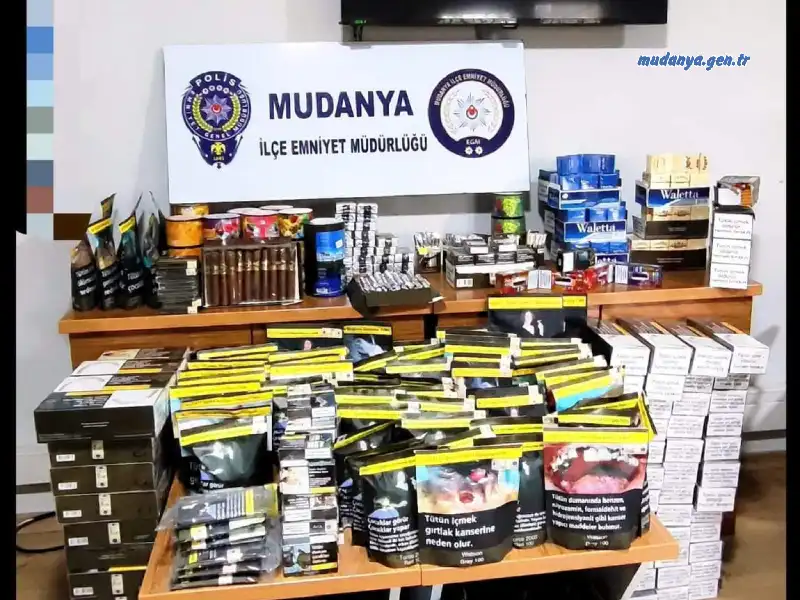 Mudanya’da Kaçakçılığa Geçit Yok: İşletmeye Tütün Baskını!