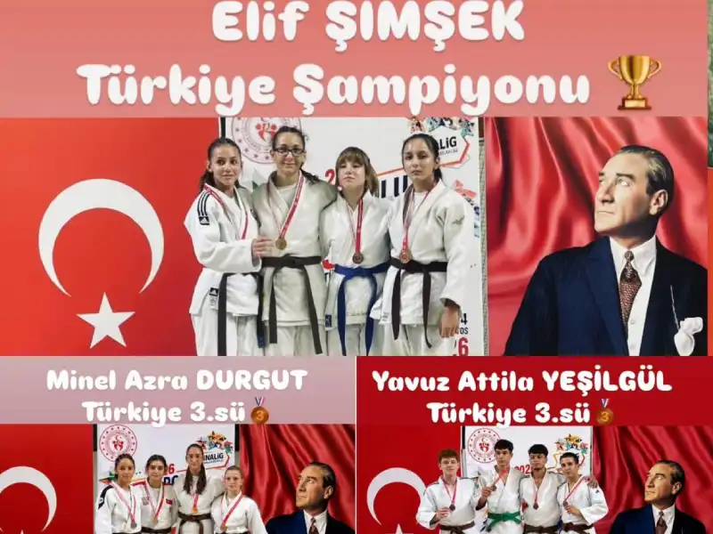 Mudanyalı judocular Türkiye şampiyonasında dereceye girdi