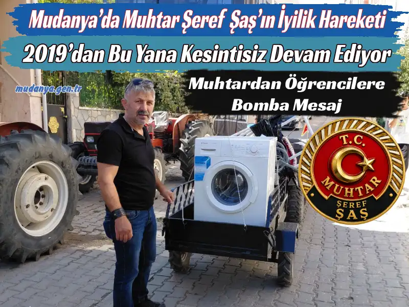 Mudanya’da Muhtar Şeref Şaş’ın İyilik Hareketi 2019’dan Bu Yana Kesintisiz Devam Ediyor