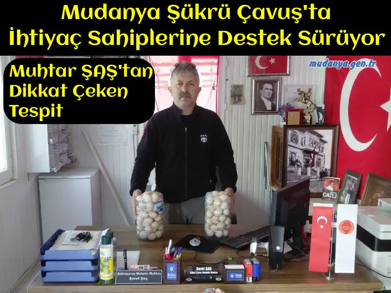 Mudanya Şükrü Çavuş Mahallesi’nde İhtiyaç Sahiplerine Destek Sürüyor
