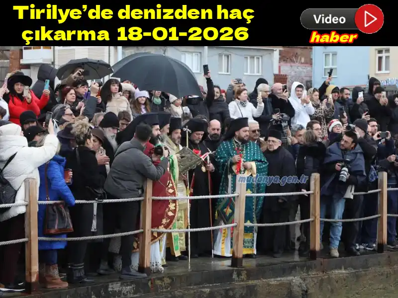 Bursa’nın Mudanya ilçesine bağlı Tirilye Mahallesi’nde, Hristiyan inancına göre Hazreti İsa’nın doğumu ve vaftiz edilişinin 2026. yıl dönümü dolayısıyla ayin ve denizden haç çıkarma gerçekleştirildi.