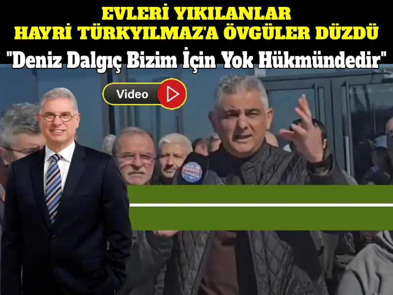 MUDANYA'DA KAÇAK YIKIMLAR PROTESTO EDİLDİ. BAŞKAN DALGIÇ "TAVİZ YOK YIKACAĞIM" DEDİ.