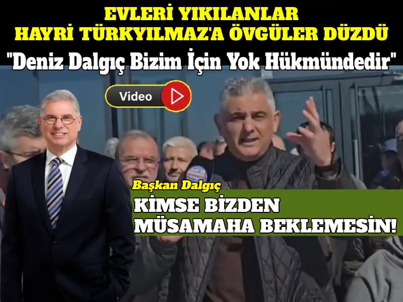Mudanya Belediye Başkanı Deniz Dalgıç’ın talimatıyla Çepni bölgesi ve ilçe genelinde başlatılan kaçak yapı yıkımları, belediye binası önünde protesto edildi. 