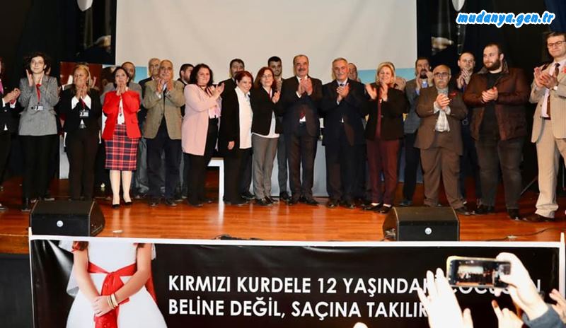 Mudanya CHP Konfresinde Ömer Aydın 258 delege'nin 186'sında oy alarak güven tazeledi.