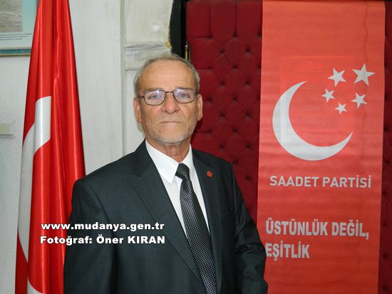 Saadet Partisi Mudanya İlçe Başkanı Saim Sakin