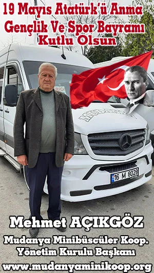 Mehmet Açıkgöz 23 No'lu Minibüscüler Kooperatifi Başkanı