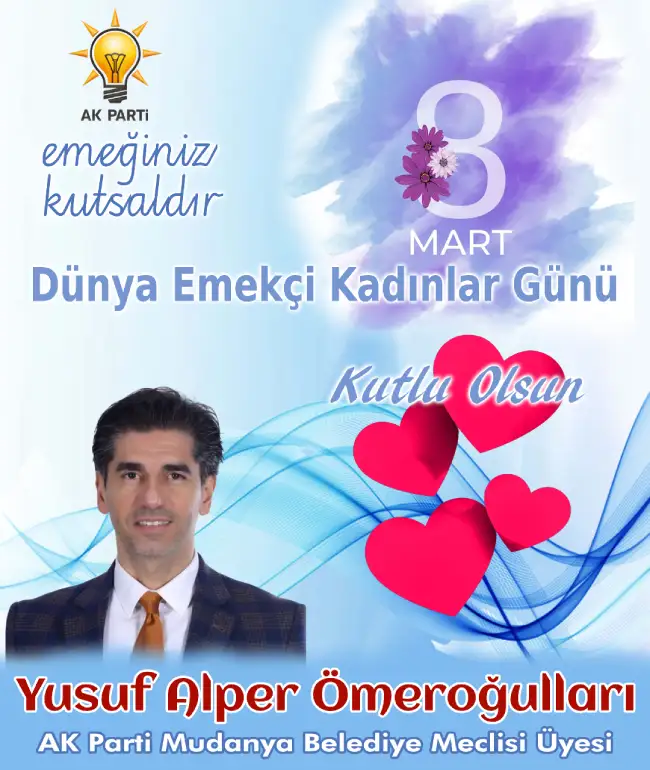 YUSUF ALPER ÖMEROĞULLARI ÖUDANYA BELEDİYE MECLİSİ ÜYESİ - AK PARTİ