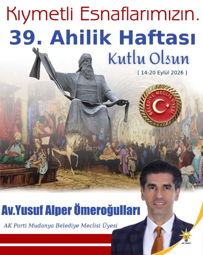 YUSUF ALPER ÖMEROĞULLARI ÖUDANYA BELEDİYE MECLİSİ ÜYESİ - AK PARTİ