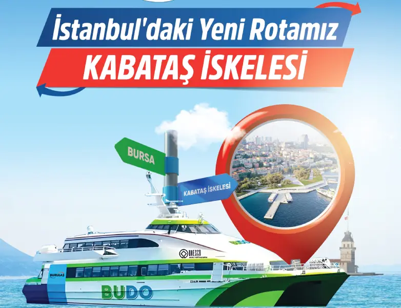 BUDO İstanbul seferlerinde yeni dönem. BUDO KABATAŞ İskelesine Yanaşacak