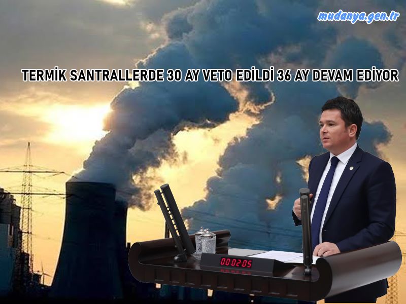 TERMİK SANTRALLERDE 30 AY VETO EDİLDİ 36 AY DEVAM EDİYOR